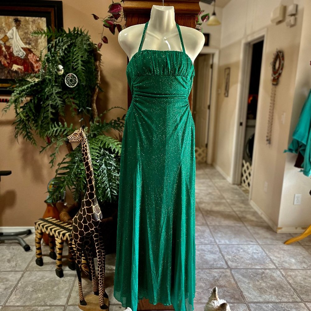 Dress Evening Emerald Sparkles